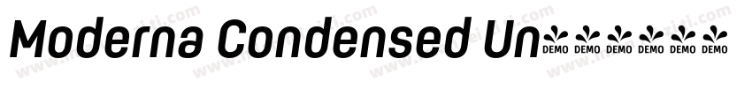 Moderna Condensed Un字体转换